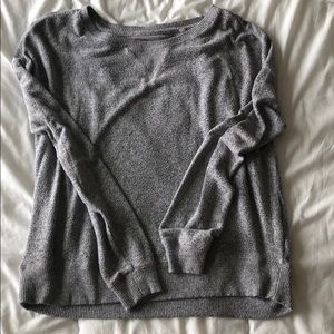 Long sleeve gray lightweight sweater